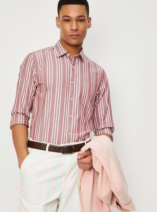 Men Regular Fit Striped Shirt