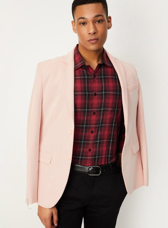 Men Tartan Checked Slim Fit Shirt