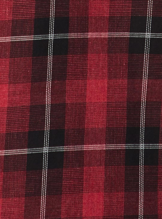 Men Tartan Checked Slim Fit Shirt