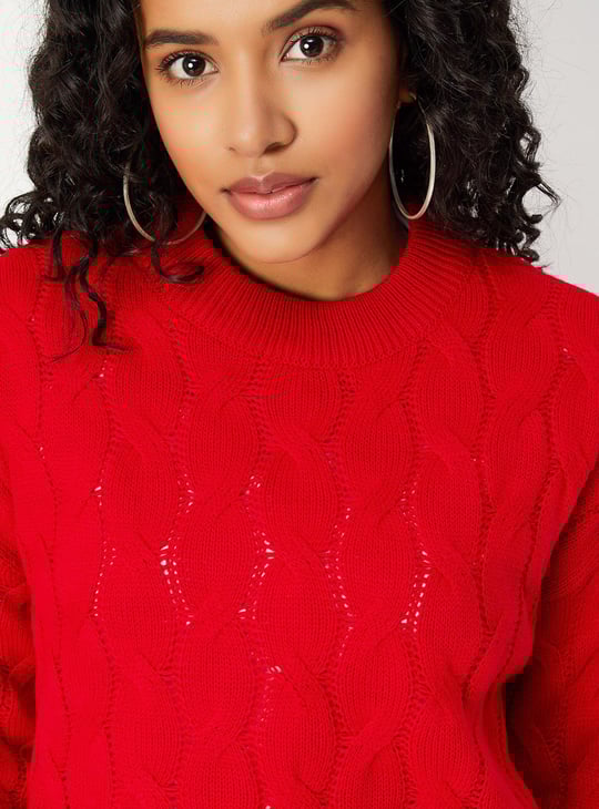 Women Cable Knit Sweater