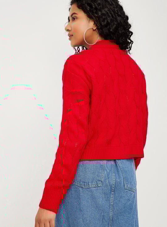 Women Cable Knit Sweater