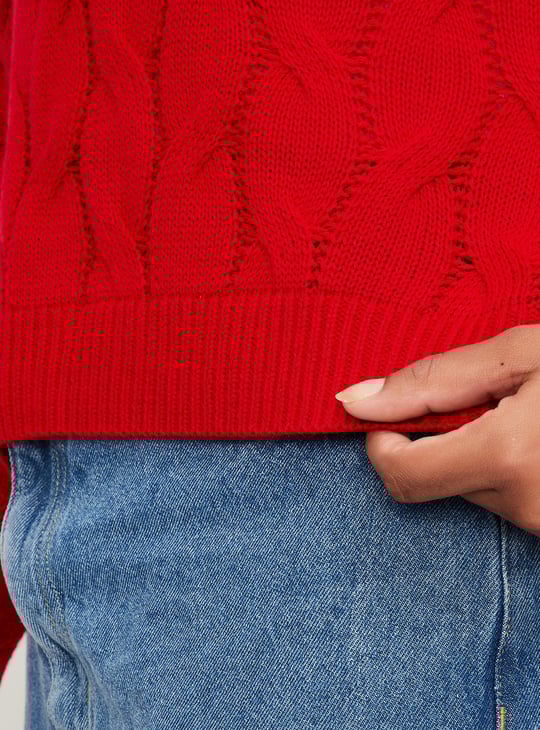 Women Cable Knit Sweater