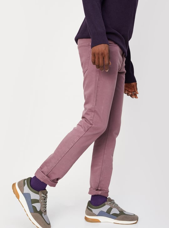 Men Slim Fit Coloured Jeans