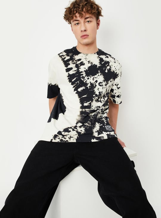 Men Oversized Tie & Dye T-shirt