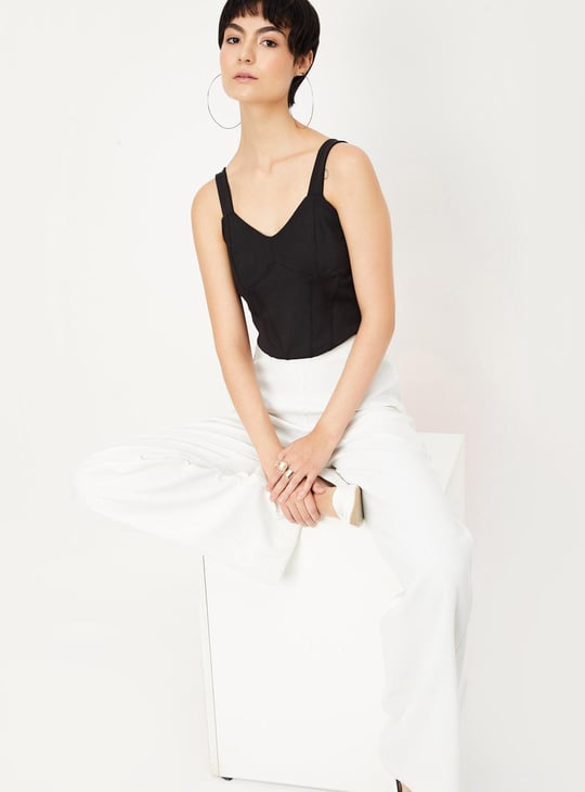 Women Panelled Corset Top