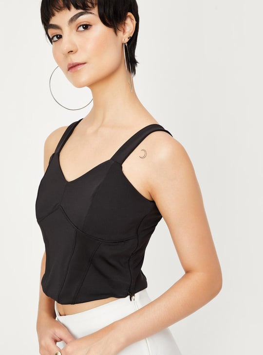 Women Panelled Corset Top