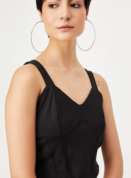 Women Panelled Corset Top