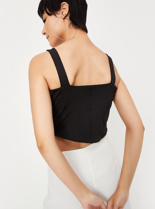 Women Panelled Corset Top