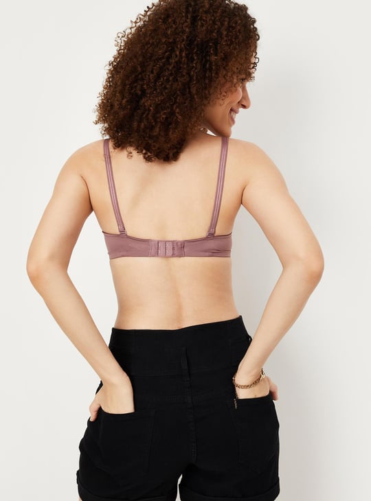 Women Solid Padded Non-Wired Bra