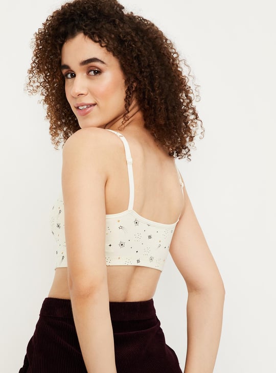 Women Printed Cami Bras - Pack of 2
