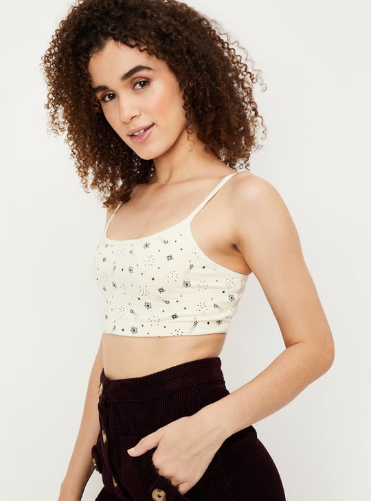 Women Printed Cami Bras - Pack of 2