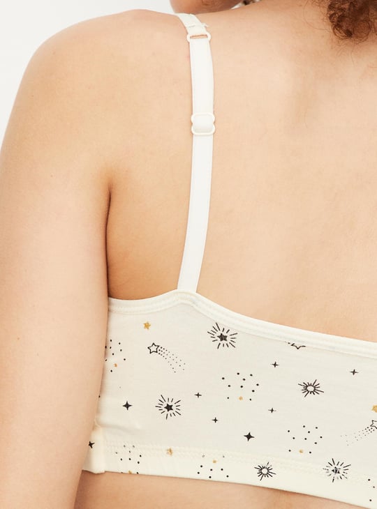 Women Printed Cami Bras - Pack of 2