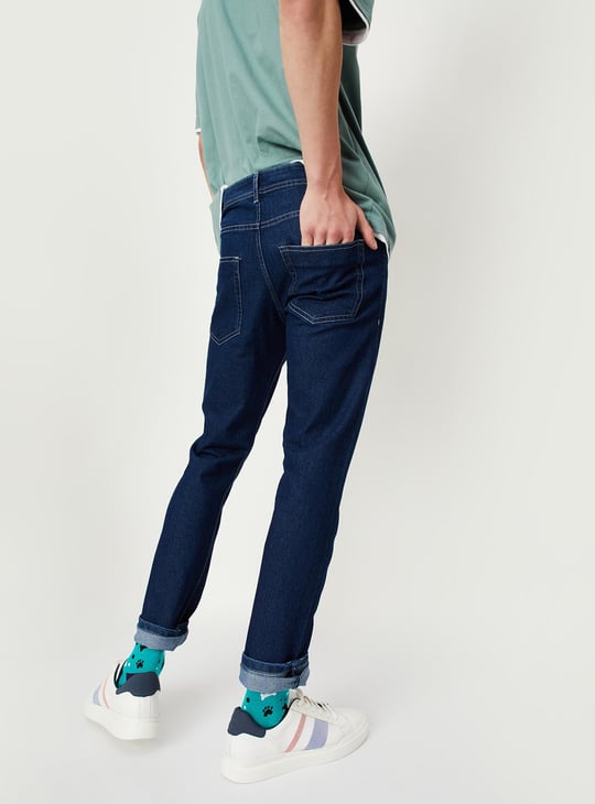 Men Regular Fit Solid Jeans