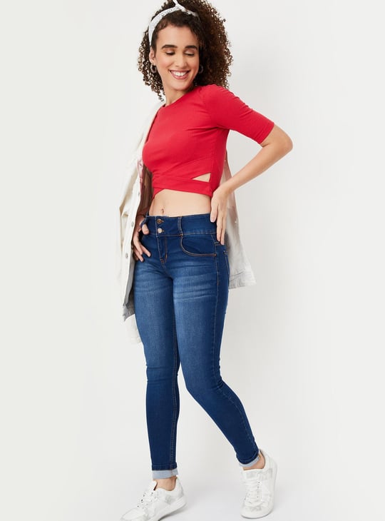 Women Washed Skinny Fit Jeans