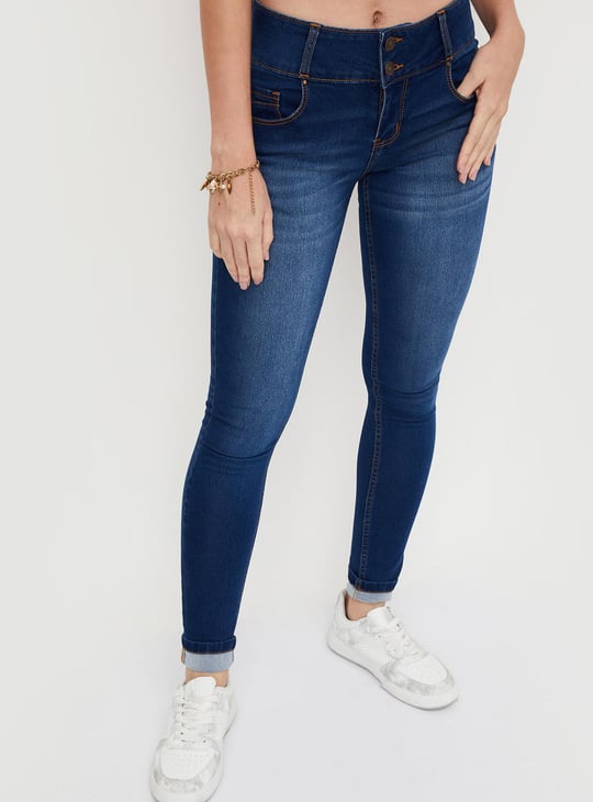 Women Washed Skinny Fit Jeans