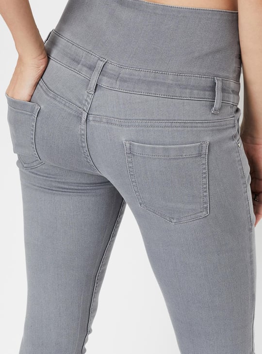 Women Solid High-Rise Skinny Fit Jeans