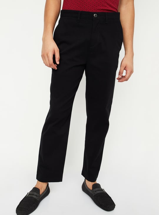 Men Slim Fit Smart Casual Chinos