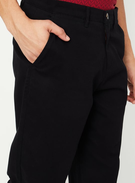 Men Slim Fit Smart Casual Chinos