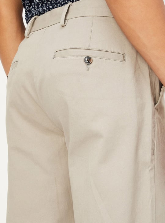 Men Slim Fit Smart Casual Chinos