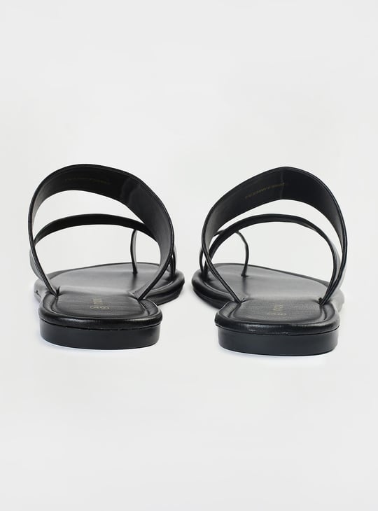 Women Solid One-Toe Flat Sandals