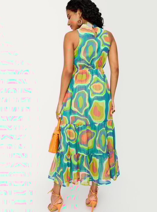 Women Printed Tiered Dress