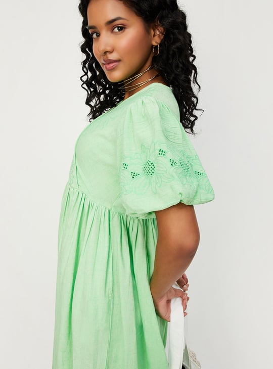 Women Embroidered Midi Dress