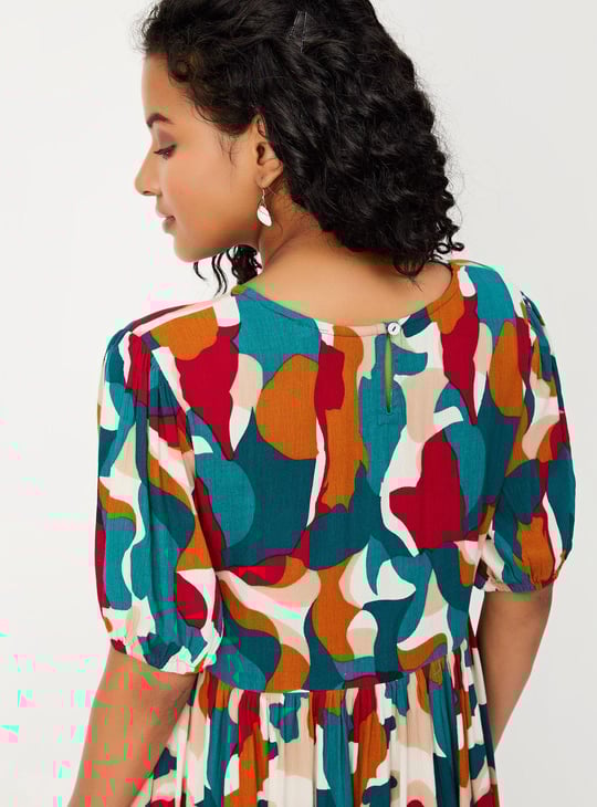 Women Printed Fit and Flare Dress