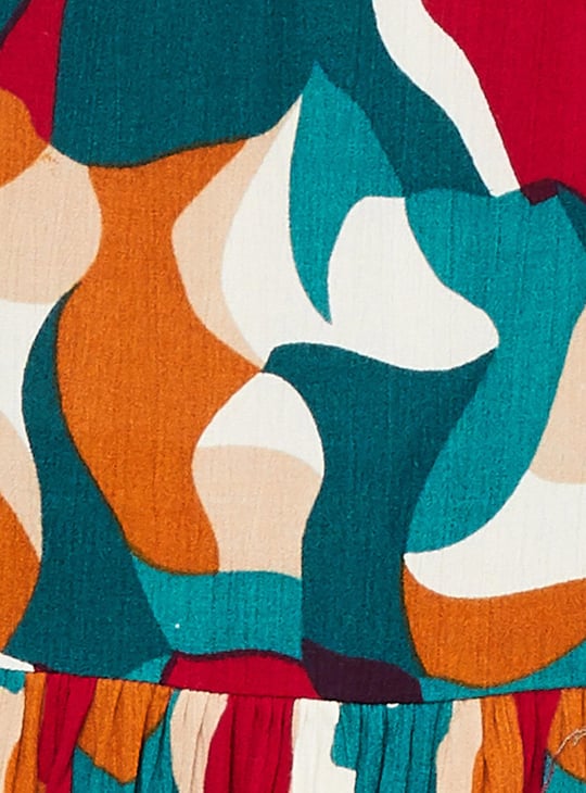 Women Printed Fit and Flare Dress