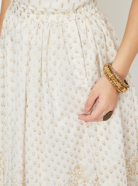 Women Printed Ethnic Maxi Skirt