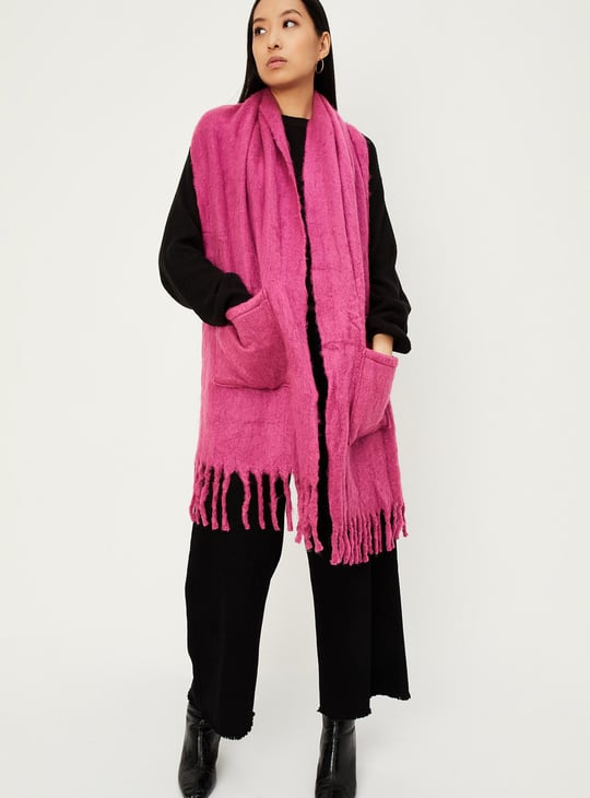 epine ダウン ピンクé ribbon muffler down coat 