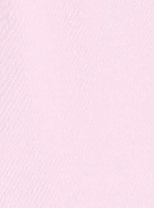 Girls Solid 3/4th Leggings with Bow Tie Hem