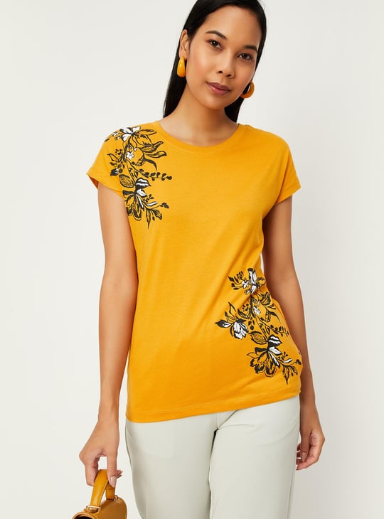 Women Floral Printed T-shirt