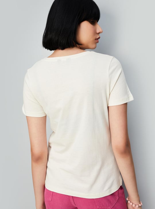 Women Graphic Printed Round Neck T-shirt