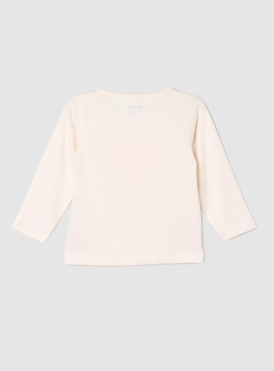 Girls Typographic Printed T-shirt