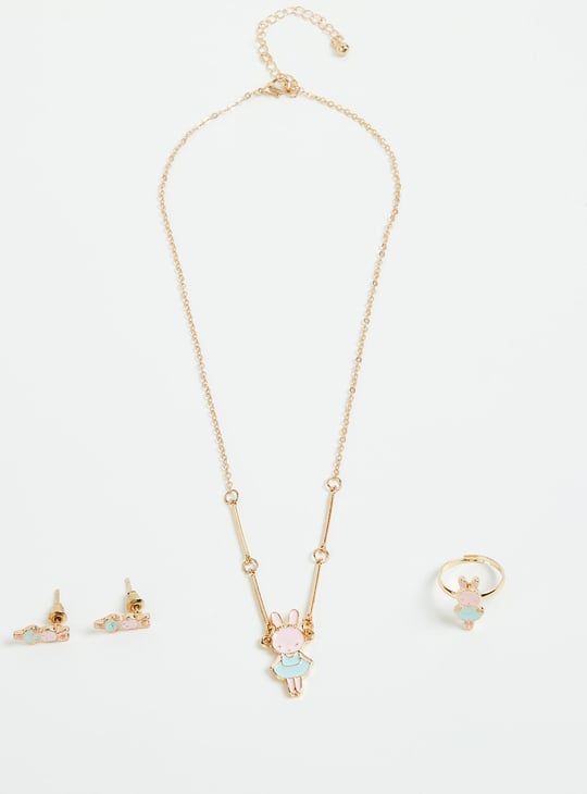 Girls Necklace Set with Ring