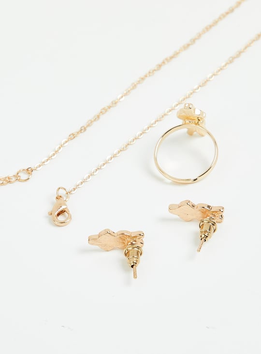 Girls Necklace Set with Ring