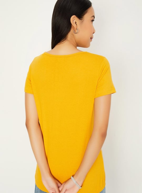 Women Lace Detail Blouson Top