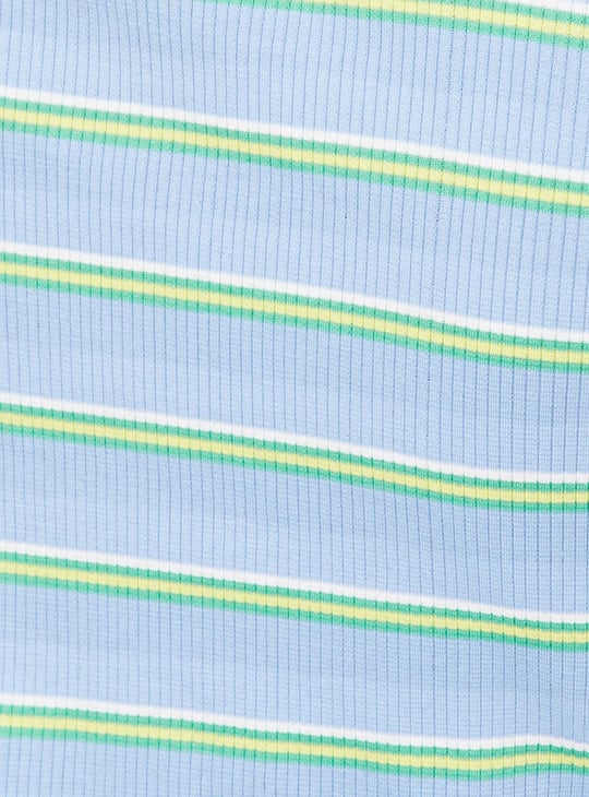 Women Striped Knit T-shirt