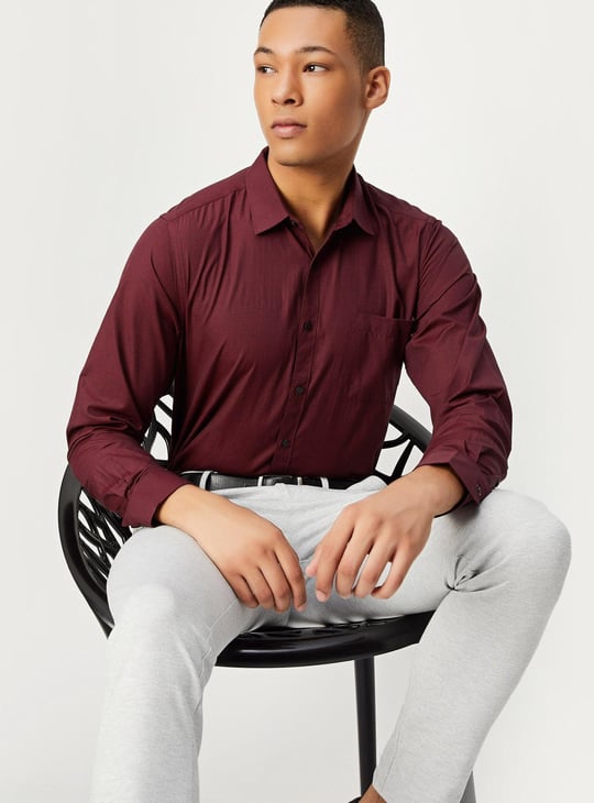 Men Slim Fit Formal Shirt