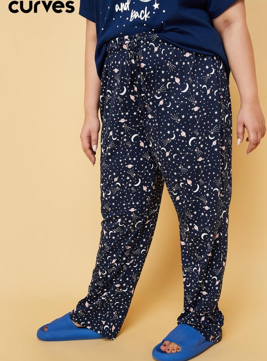 Women Printed Elasticated Pyjamas