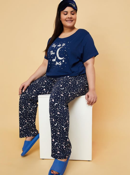 Women Printed Elasticated Pyjamas