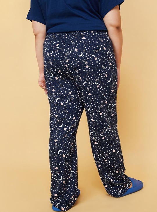 Women Printed Elasticated Pyjamas
