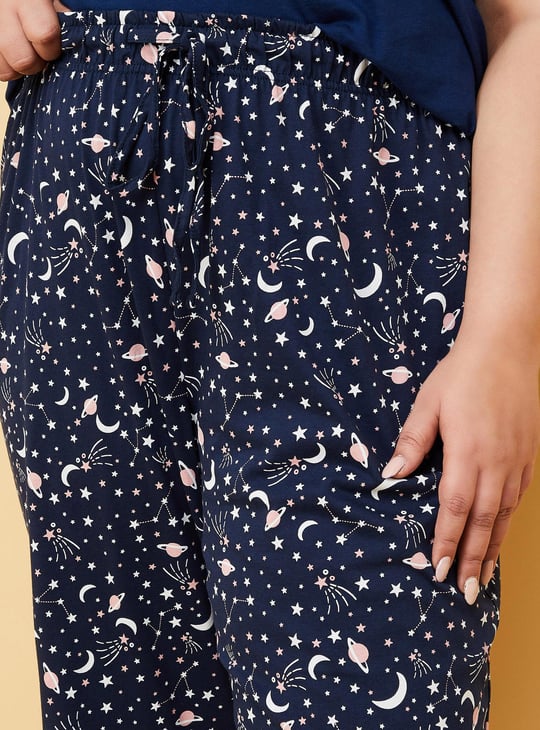 Women Printed Elasticated Pyjamas