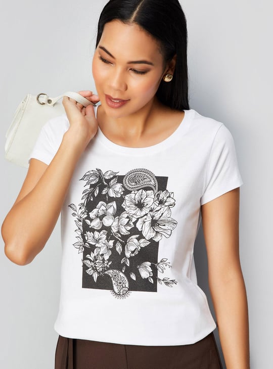 Women Floral Printed T-shirt