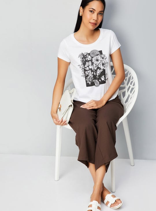 Women Floral Printed T-shirt