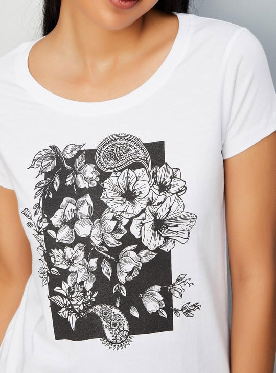 Women Floral Printed T-shirt