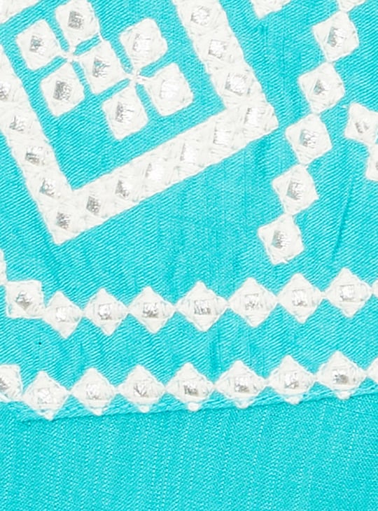Women Embroidered Yoke Kurta with Pocket