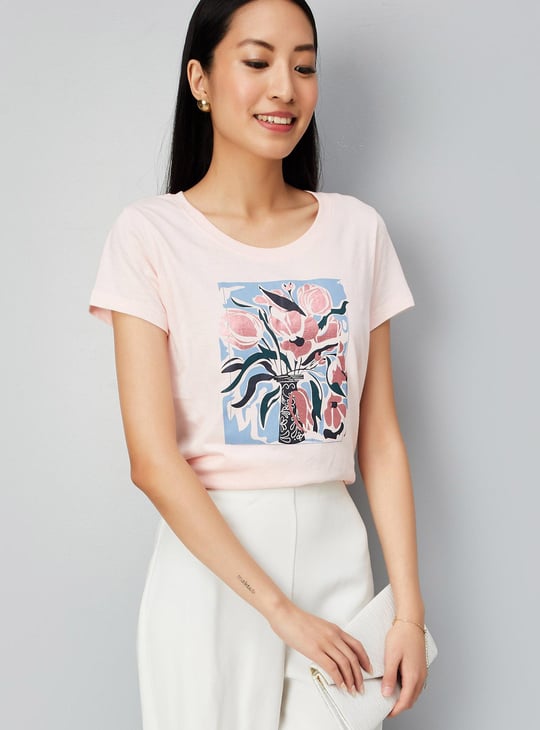 Women Graphic Printed T-shirt