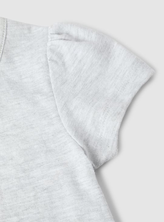 Girls Graphic Printed Pure Cotton T-shirt