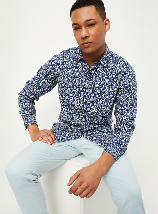 Men Slim Fit Printed Shirt